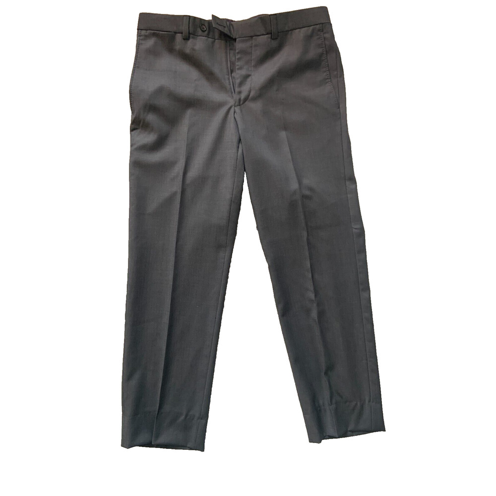 Mens 34R Ted Baker Jefferson Pants Slim Jim blue micro Hemmed to 30"